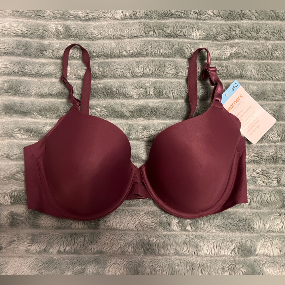 Maroon 34C Underwire Bra